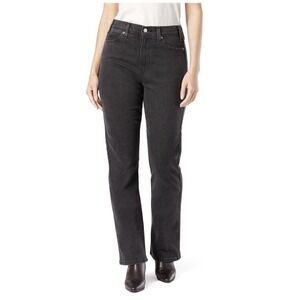 Levi Strauss Signature Women‎ 10/W30x29 High Rise Kick Boot Jeans Black Heritage